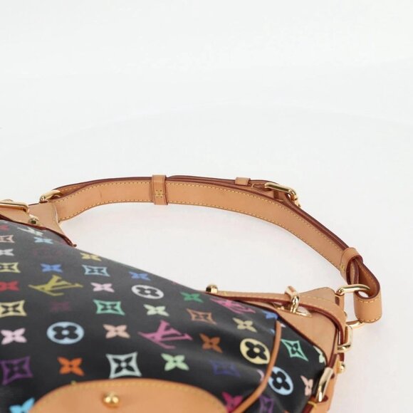 LOUIS VUITTON Monogram Multicolor Greta Shoulder Bag Black